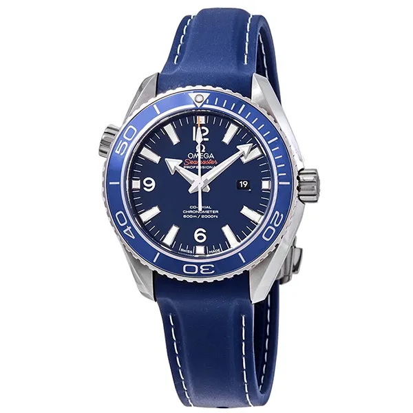 Đồng Hồ Omega Planet Ocean Co-Axial Blue Dial Mid-size Titanium Watch 232.92.38.20.03.001 Màu Xanh Blue