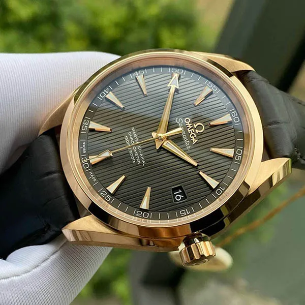 Đồng Hồ Nam Omega Seamaster Aqua Terra Watch 231.53.42.21.06.002 Màu Vàng Hồng