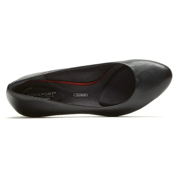 Giày Cao Gót Nữ Rockport Total Motion Leah Platform Plain Pump CH2350 - Black Màu Đen Size 37 US