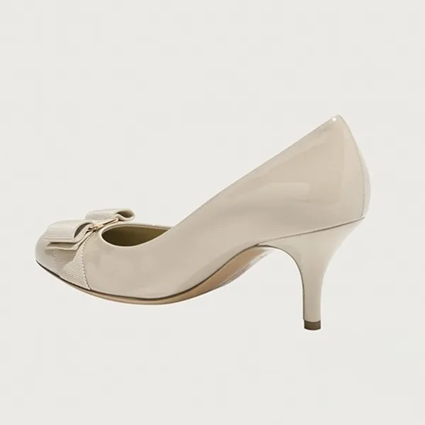 Giày Cao Gót Nữ Salvatore Ferragamo 01B788 723363 Màu Be Nhạt Size 8
