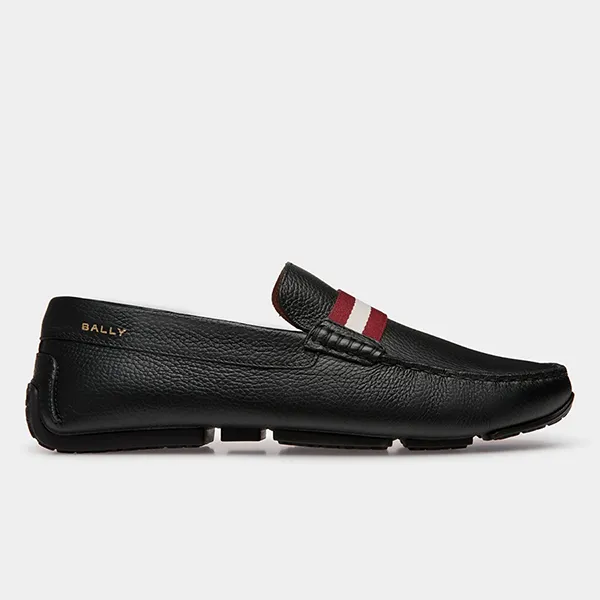 Giày Lười Nam Bally Pilot Driver Black 6306749 Màu Đen Size 9