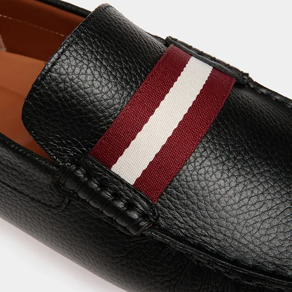 Giày Lười Nam Bally Pilot Driver Black 6306749 Màu Đen Size 9