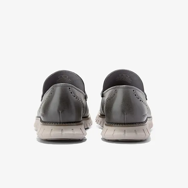 Giày Lười Nam Cole Haan Zerogrand Remastered Penny Loafers Màu Xám Khói Size 40