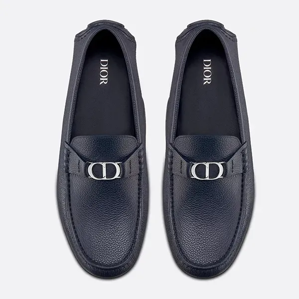 Giày Lười Nam Dior Loafer Moca Odéon Màu Xanh Navy Size 39.5