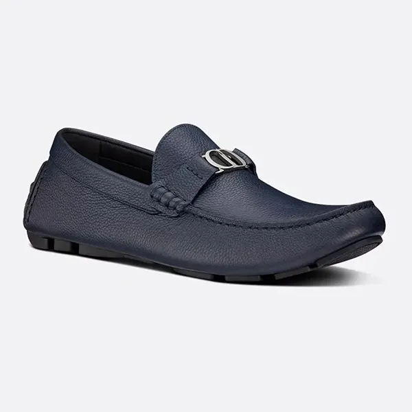 Giày Lười Nam Dior Loafer Moca Odéon Màu Xanh Navy Size 39.5