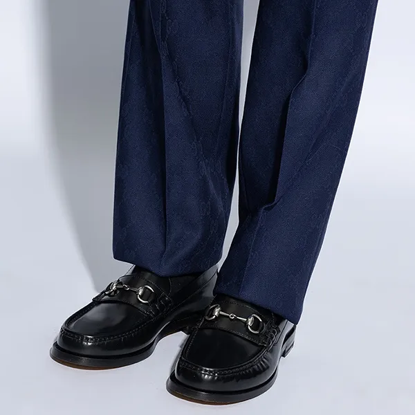 Giày Lười Nam Gucci Horsebit Loafer 776660 17X00 1000 Màu Đen Size 41