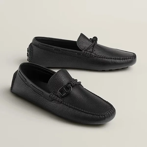 Giày Lười Nam Hermès Alessandro Loafer Noir H242895ZH01410 Màu Đen Size 42