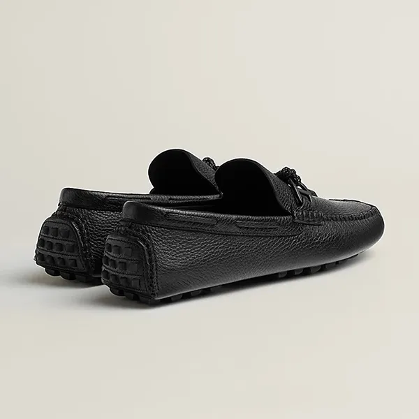 Giày Lười Nam Hermès Alessandro Loafer Noir H242895ZH01410 Màu Đen Size 42