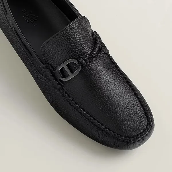 Giày Lười Nam Hermès Alessandro Loafer Noir H242895ZH01410 Màu Đen Size 42