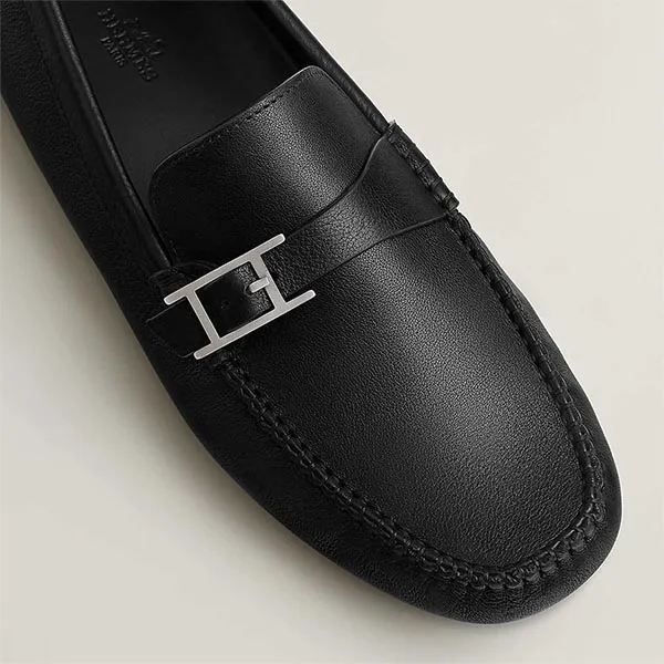 Giày Lười Nam Hermès Idylle Loafer Màu Đen Size 40.5