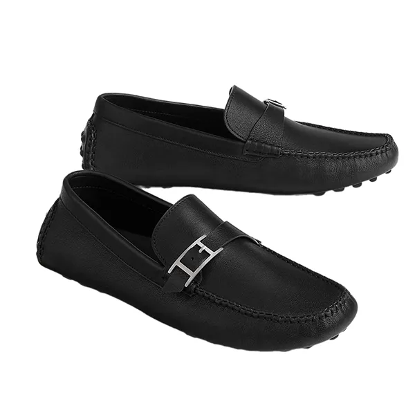Giày Lười Nam Hermès Idylle Loafer Màu Đen Size 40.5