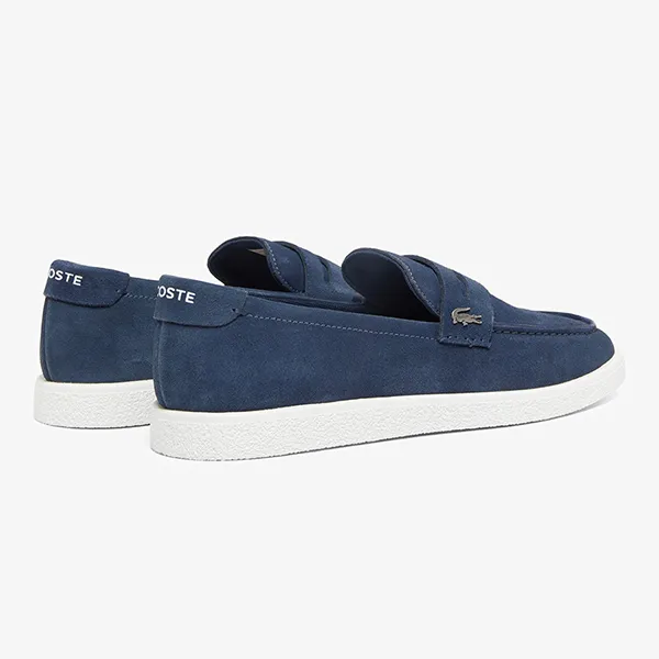 Giày Lười Nam Lacoste Men's Cochet Suede Loafers 49CMA0045 092 Màu Xanh Navy Size 39.5