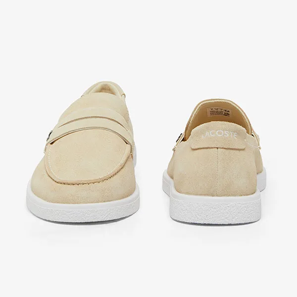 Giày Lười Nam Lacoste Men's Cochet Suede Loafers 49CMA0045 241 Màu Be Size 41
