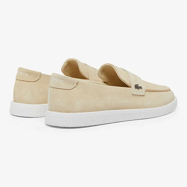 Giày Lười Nam Lacoste Men's Cochet Suede Loafers 49CMA0045 241 Màu Be Size 41