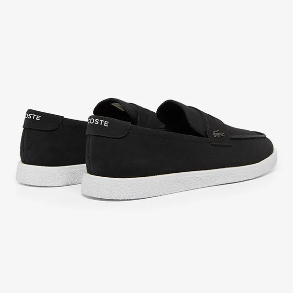 Giày Lười Nam Lacoste Men's Cochet Suede Loafers 49CMA0045 312 Màu Đen Size 40