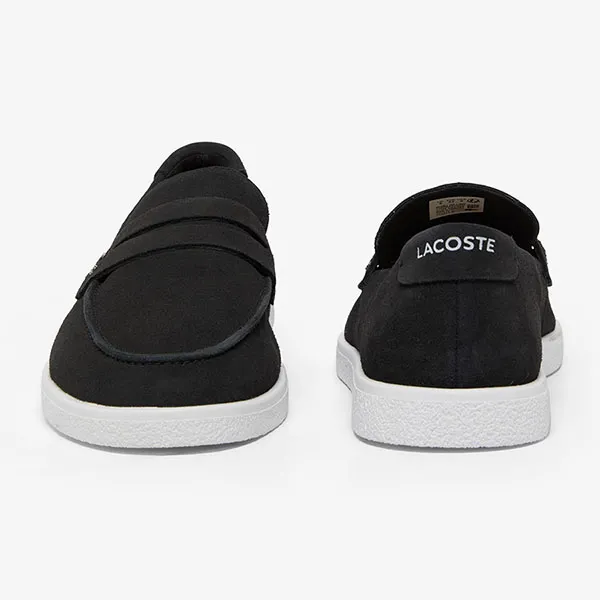Giày Lười Nam Lacoste Men's Cochet Suede Loafers 49CMA0045 312 Màu Đen Size 40