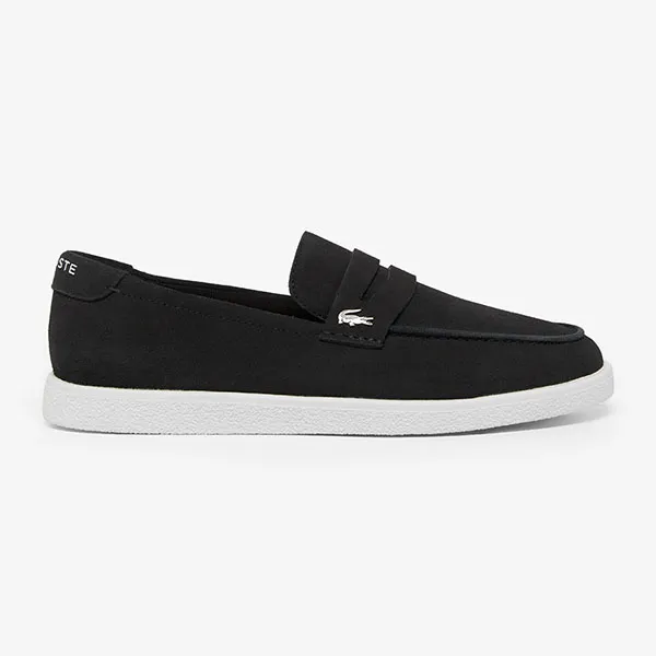 Giày Lười Nam Lacoste Men's Cochet Suede Loafers 49CMA0045 312 Màu Đen Size 40