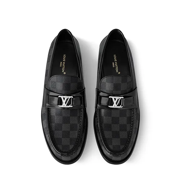 Giày Lười Nam Louis Vuitton LV Major 1A4OLB Màu Đen Xám Size 40