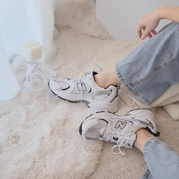 Giày Thể Thao New Balance 530 Retro Running Navy MR530SG Màu Trắng - Xanh Size 36
