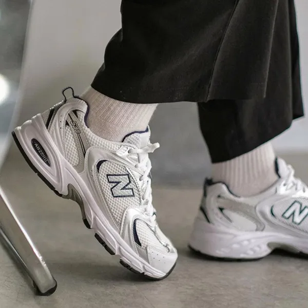 Giày Thể Thao New Balance 530 Retro Running Navy MR530SG Màu Trắng - Xanh Size 36