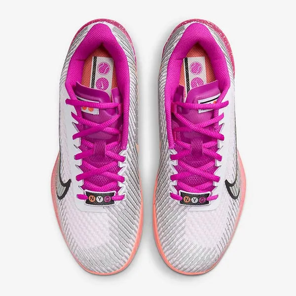 Giày Pickleball/Tennis Nữ Nike Women's Court Vapor 11 HC Premium Hard Court Tennis Shoes FQ7266-500 Màu Hồng Trắng Size 39
