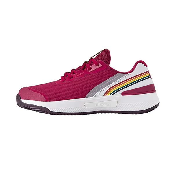 Giày Pickleball/Tennis Nữ Wilson Intrigue Pro Omni Tennis Club Beaujolasis/White/Plum WRS337500 Màu Đỏ Size 37