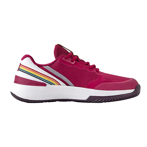 Giày Pickleball/Tennis Nữ Wilson Intrigue Pro Omni Tennis Club Beaujolasis/White/Plum WRS337500 Màu Đỏ Size 37