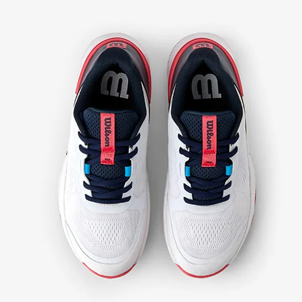 Giày Pickleball/Tennis Nữ Wilson Intrigue Pro Women's White/ Navy Blaze WRS335840 Màu Trắng Xanh Size 37