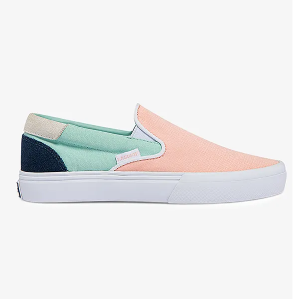 Giày Slip On Lacoste Women's Jump Serve Canvas 43CFA0017 ALV Màu Xanh/Hồng Size 42