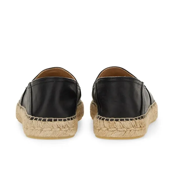 Giày Slip-On Nam Kenzo Boke Flower 2.0 Leather Espadrilles Black FE52ES021L78-99 Màu Đen Size 39