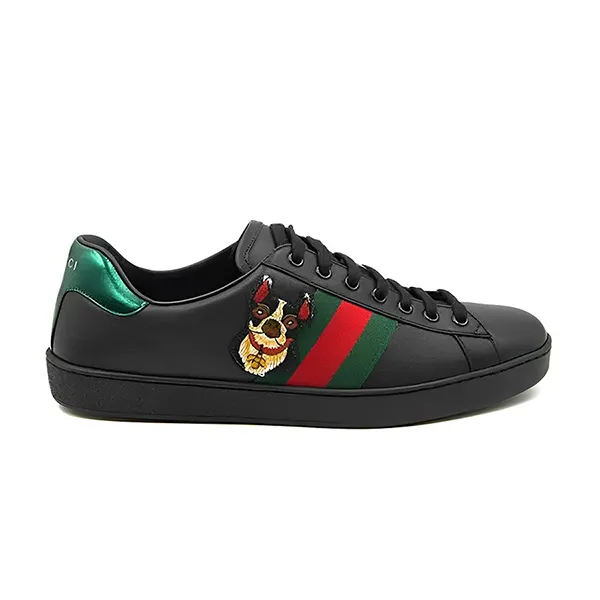 Giày Sneaker Gucci Ace Year of the Dog Black 501907-DOPE0-1061 Màu Đen Size 39