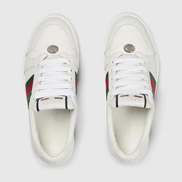 Giày Sneaker Gucci Screener White Leather 798854-AADU0-9094 Màu Trắng Size 40