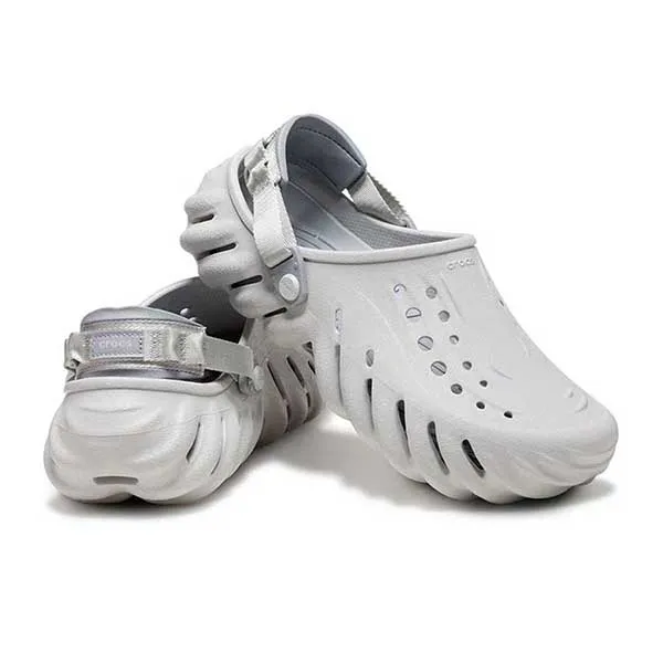 Giày Sục Nam Crocs LiteRide 360 Summer Clog Echo For Men - Atmosphere Màu Xám Khói Size 40