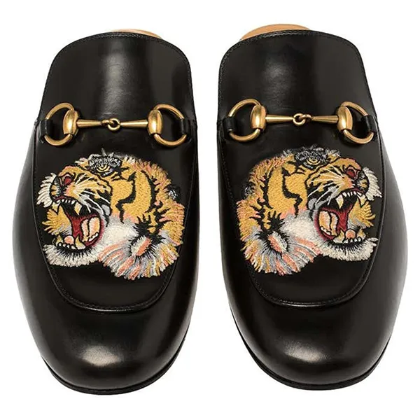 Giày Sục Gucci Mules Princetown 457135 Màu Đen Size 5