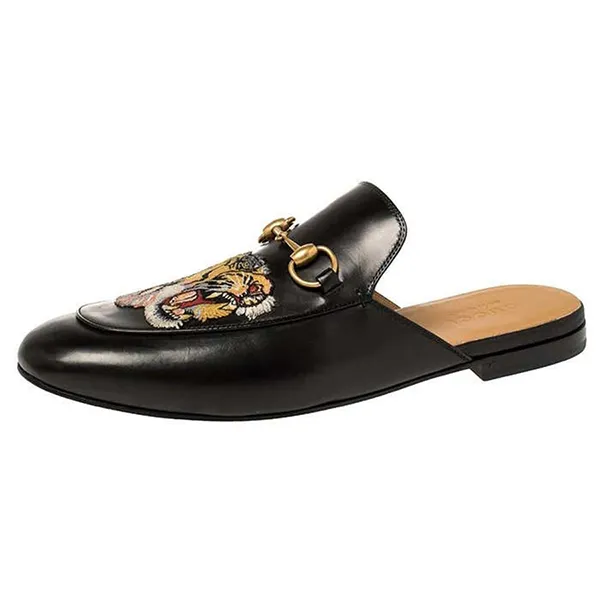 Giày Sục Gucci Mules Princetown 457135 Màu Đen Size 5