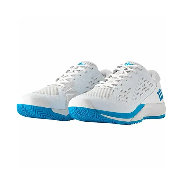 Giày Tennis/Pickleball Nam Wilson Rush Pro Ace WRS335900 Màu Trắng Xanh Size 40