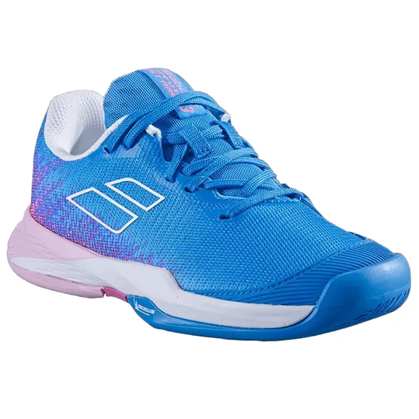 Giày Tennis/Pickleball Nữ Babolat Jet Mach 3 All Court Junior Màu Xanh Blue Size 36.5