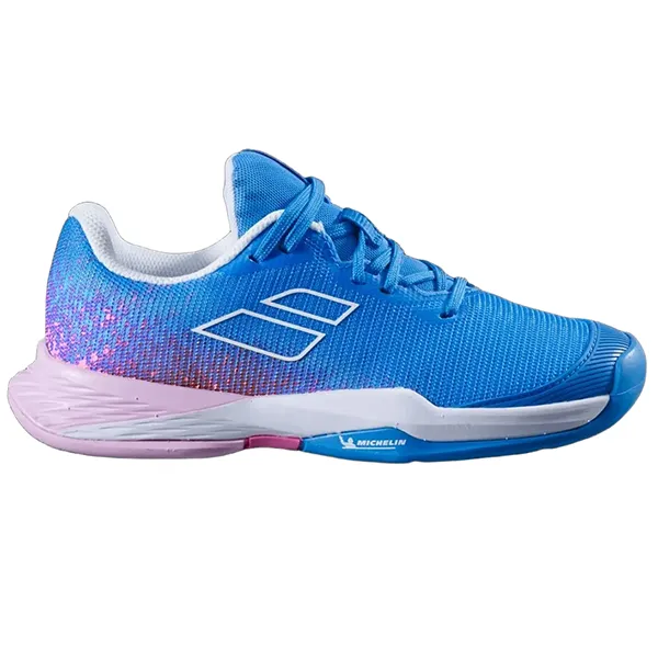 Giày Tennis/Pickleball Nữ Babolat Jet Mach 3 All Court Junior Màu Xanh Blue Size 36.5