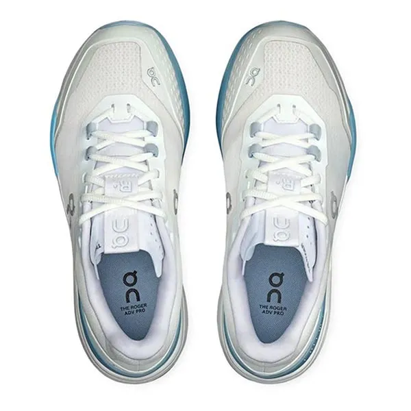 Giày Tennis/Pickleball Nữ On Running Women's The Roger Advantage Pro Tennis Shoes White And Chambray Màu Trắng Size 37