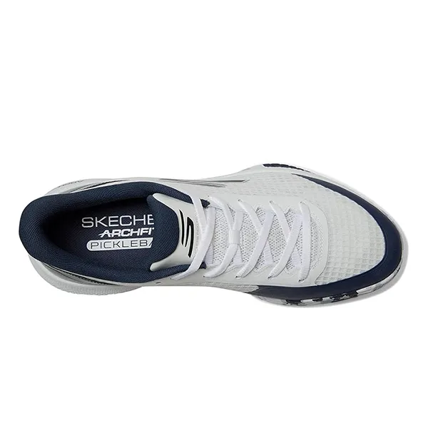 Giày Tennis/Pickleball Nam Skechers Go Train Arch Fit Viper Court Pro 9848247 Màu Xanh Trắng Size 41