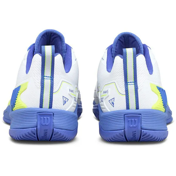 Giày Tennis/pickleball Nam Wilson Rush Pro 4.5 White Blue Yellow WRS336680 Màu Trắng Size 40