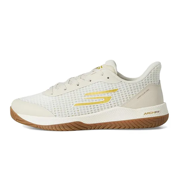 Giày Tennis/Pickleball Nữ Skechers Viper Court Pro 172069 OFW Màu Trắng Kem Size 37.5