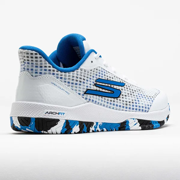Giày Tennis/Pickleball Skechers Viper Court Pro 172069-WBL Màu Trắng/Xanh Size 35.5