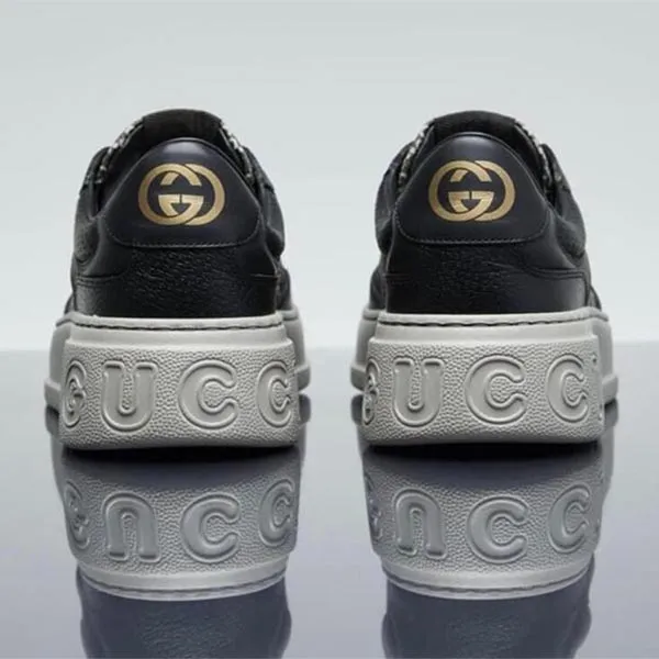 Giày Thể Thao Nam Gucci Sneaker 024615 Màu Xám Đen Size 39