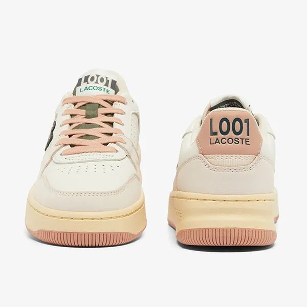 Giày Thể Thao Lacoste L001 Set Leather Sneakers 49SFA0088 UH1 Màu Trắng Hồng Size 39.5