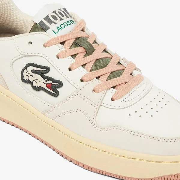 Giày Thể Thao Lacoste L001 Set Leather Sneakers 49SFA0088 UH1 Màu Trắng Hồng Size 39.5