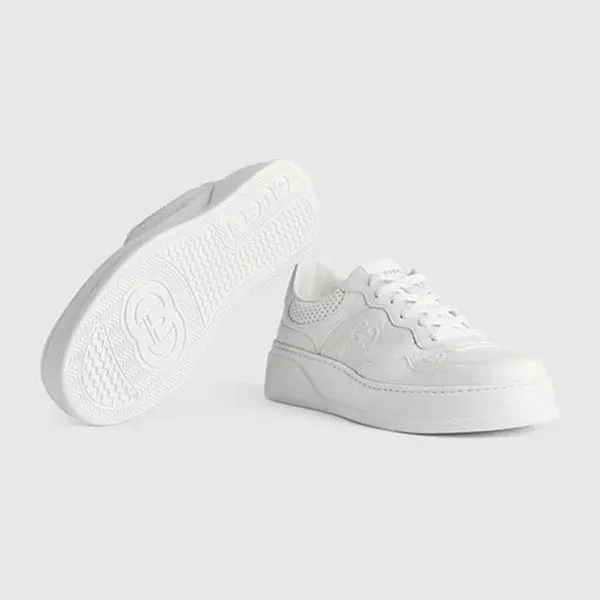 Giày Thể Thao Nam Gucci GG Embossed Sneaker White 669582 1XL10 9014 Màu Trắng Size 41