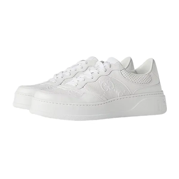Giày Thể Thao Nam Gucci GG Embossed Sneaker White 669582 1XL10 9014 Màu Trắng Size 41