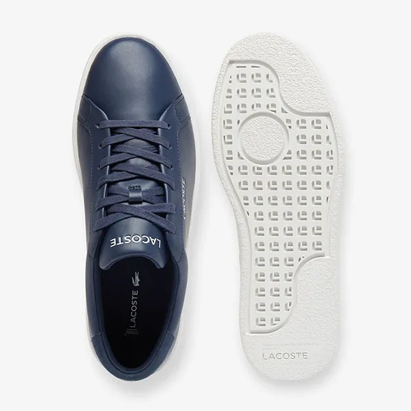 Giày Thể Thao Nam Lacoste Courtderby Leather Sneakers 49CMA0043 092 Màu Xanh Navy Size 39.5