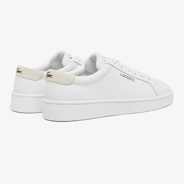 Giày Thể Thao Nam Lacoste Courtderby Leather Sneakers 49CMA0043 21G Màu Trắng Size 40